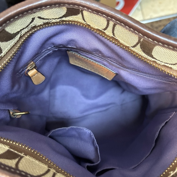 Vintage Y2K 3573 Coach Eva Holiday Patchwork Messenger Shoulder Handbag - Picture 7 of 8